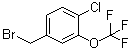 4-(溴甲基)-1-氯-2-(三氟甲氧基)苯分子结构 (CAS 886500-93-2)