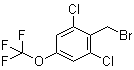 2-(溴甲基)-1,3-二氯-5-(三氟甲氧基)苯分子结构 (CAS 886503-08-8)