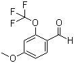 4-甲氧基-2-(三氟甲氧基)苯甲醛分子结构 (CAS 886503-52-2)