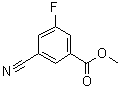 3-氰基-5-氟苯甲酸甲酯分子结构 (CAS 886732-29-2)