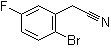 2-溴-5-氟苯乙腈分子结构 (CAS 886761-96-2)
