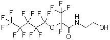 2,3,3,3-四氟-N-(2-羟基乙基)-2-[(十一氟戊基)氧基]丙酰胺分子结构 (CAS 886762-15-8)
