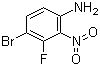 4-溴-3-氟-2-硝基苯胺分子结构 (CAS 886762-75-0)