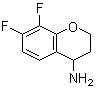 结构式 CAS# 886762-83-0, 7,8-二氟-3,4-二氢-2H-1-苯并吡喃-4-胺