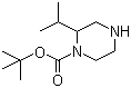 1-N-叔丁氧羰基-2-异丙基哌嗪分子结构 (CAS 886766-25-2)