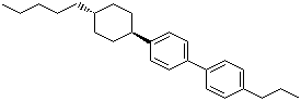 反式-4-(4-戊基环己基)-4'-丙基联苯分子结构 (CAS 88701-15-9)