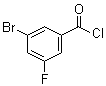 3-溴-5-氟苯甲酰氯分子结构 (CAS 887266-90-2)