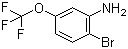 2-溴-5-(三氟甲氧基)苯胺分子结构 (CAS 887267-47-2)