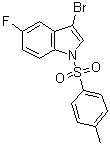 3-溴-5-氟-1-[(4-甲基苯基)磺酰基]-1H-吲哚分子结构 (CAS 887338-48-9)