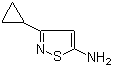 结构式 CAS# 887405-00-7, 3-环丙基-5-异噻唑胺