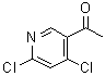 1-(4,6-Dichloropyridin-3-yl)ethan-1-one molecular structure (CAS 887573-44-6)