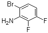 6-溴-2,3-二氟苯胺分子结构 (CAS 887579-74-0)