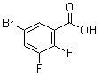5-溴-2,3-二氟苯甲酸分子结构 (CAS 887585-64-0)