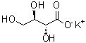 D-赤糖酸钾分子结构 (CAS 88759-55-1)