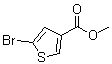 结构式 CAS# 88770-19-8, 5-溴噻吩-3-羧酸甲酯