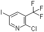 2-Chloro-5-iodo-3-(trifluoromethyl)pyridine molecular structure (CAS 887707-25-7)