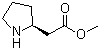 (S)-2-(2-吡咯烷基)乙酸甲酯分子结构 (CAS 88790-37-8)