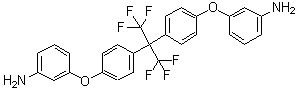 2,2-双[4-(3-氨基苯氧基)苯基]六氟丙烷分子结构 (CAS 88821-04-9)
