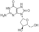 2'-脱氧-7,8-二氢-8-氧代鸟苷分子结构 (CAS 88847-89-6)