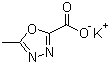 5-Methyl-1,3,4-oxadiazole-2-carboxylic acid potassium salt molecular structure (CAS 888504-28-7)