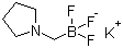 结构式 CAS# 888711-53-3, (1-吡咯烷基甲基)三氟硼酸钾; 三氟[(吡咯烷-1-基)甲基]硼酸钾
