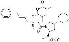 福辛普利钠分子结构 (CAS 88889-14-9)
