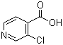 3-氯异烟酸分子结构 (CAS 88912-27-0)