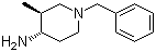 反式-3-甲基-1-(苯基甲基)-4-哌啶胺分子结构 (CAS 88915-33-7)