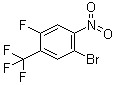 1-溴-4-氟-2-硝基-5-(三氟甲基)苯分子结构 (CAS 889459-13-6)