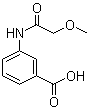 3-[(2-甲氧基乙酰基)氨基]苯甲酸分子结构 (CAS 889940-48-1)