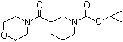 tert-Butyl 3-(morpholine-4-carbonyl)piperidine-1-carboxylate molecular structure (CAS 889942-56-7)