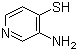 结构式 CAS# 89002-13-1, 3-氨基-4-巯基吡啶