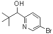 5-溴-alpha-叔丁基-2-吡啶甲醇分子结构 (CAS 890151-02-7)