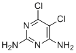 5,6-二氯嘧啶-2,4-二胺分子结构 (CAS 89033-89-6)