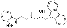 alpha-[[[2-(1H-吲哚-3-基)乙基]氨基]甲基]-9H-咔唑-9-乙醇分子结构 (CAS 890643-16-0)