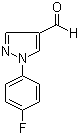 1-(4-Fluorophenyl)-1H-pyrazole-4-carboxaldehyde molecular structure (CAS 890652-03-6)