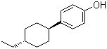 4-(反式-4-乙基环己基)苯酚分子结构 (CAS 89100-78-7)