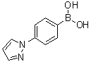 [4-(吡唑-1-基)苯基]硼酸分子结构 (CAS 891270-35-2)