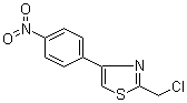 2-(氯甲基)-4-(4-硝基苯基)噻唑分子结构 (CAS 89250-26-0)