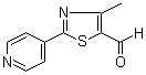 4-甲基-2-(4-吡啶基)-5-噻唑甲醛分子结构 (CAS 892502-19-1)