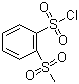 2-甲基磺酰基苯磺酰氯分子结构 (CAS 89265-35-0)