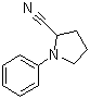 1-苯基-2-吡咯烷甲腈分子结构 (CAS 893086-81-2)