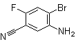5-Amino-4-bromo-2-fluorobenzonitrile molecular structure (CAS 893615-28-6)