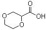 1,4-二恶烷-2-羧酸分子结构 (CAS 89364-41-0)
