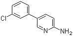 5-(3-氯苯基)-2-氨基吡啶分子结构 (CAS 893738-14-2)