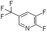 2,3-二氟-5-(三氟甲基)吡啶分子结构 (CAS 89402-42-6)