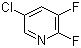 2,3-二氟-5-氯吡啶分子结构 (CAS 89402-43-7)