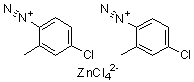 4-氯邻甲苯重氮四氯锌酸盐分子结构 (CAS 89453-69-0)