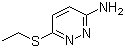 3-氨基-6-(乙硫基)哒嗪分子结构 (CAS 89465-42-9)