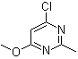 4-氯-6-甲氧基-2-甲基嘧啶分子结构 (CAS 89466-39-7)